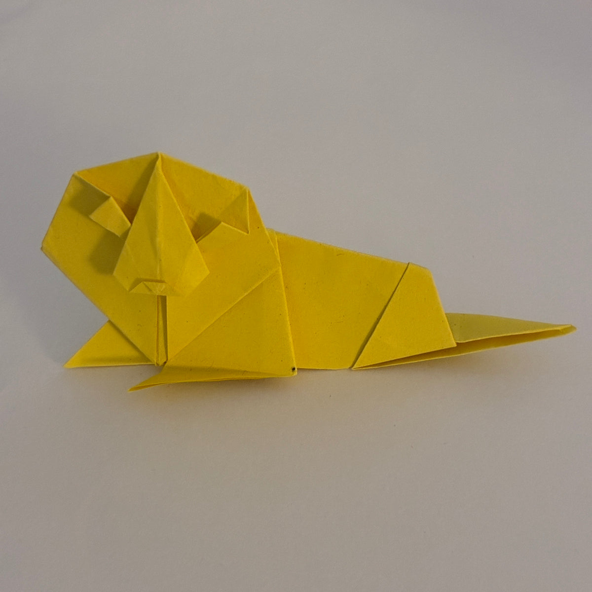 Lying Lion Origami